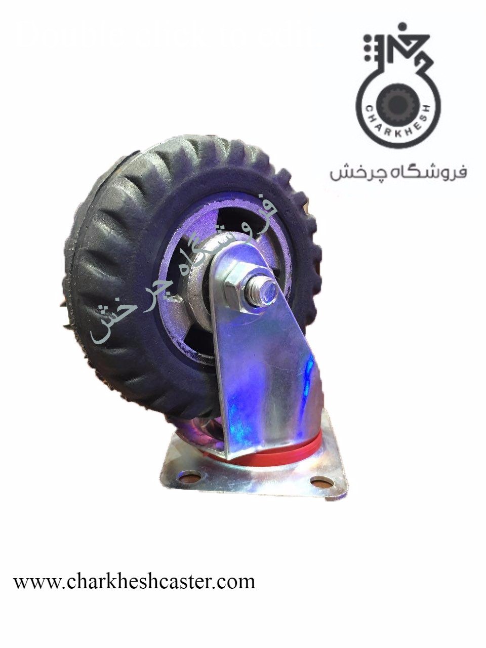 چرخ لاستیکی گردان مهره ای و بلبرینگی